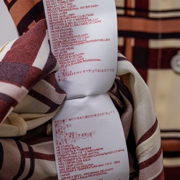 Marni Cream Plaid Silk Blouse - Picture 12 of 13